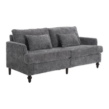 Load image into Gallery viewer, Mid Century Modern Chenille Fabric Loveseat Sofa, 2 Seat Upholstered Couch
