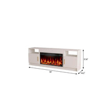 Load image into Gallery viewer, Fireplace TV Stand With Fireplace (734206) - White