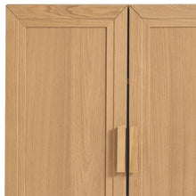 Load image into Gallery viewer, Corner Accent Wood Cabinet With Two Doors (Set of 2) - Natural