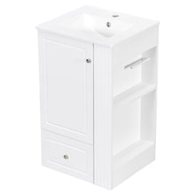 Load image into Gallery viewer, Modern Freestanding Bathroom Vanity With Sink, Soft-Close Drawer, Towel Bar
