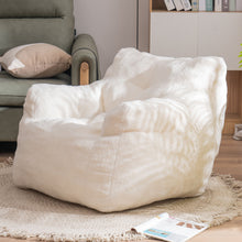 Load image into Gallery viewer, Soft Teddy Fabric Tufted Foam Bean Bag Chair With Teddy Fabric