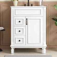 Load image into Gallery viewer, Bathroom Vanity With Sink, Compact Cabinet & 2 Drawers And Adjustable Shelf