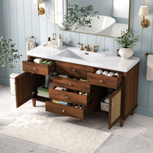 Load image into Gallery viewer, Bathroom Vanity With Sink, 5 Legs, Soft Close Drawers