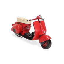 Load image into Gallery viewer, Hand Painted 1959 Scooter Model Motorcycle - Red / Black