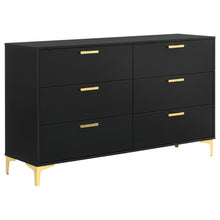 Load image into Gallery viewer, Lexie - 6 Drawer Rectangular Dresser - Black