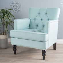 Load image into Gallery viewer, Harrison - Tufted Club Chair With Button Tufted Back And Birch Wood Legs