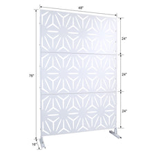 Load image into Gallery viewer, Outdoor & Indoor Metal Privacy Screen, Freestanding Decorative Panels