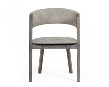 Load image into Gallery viewer, Upholstered Fabric Dining Room Arm Chairs (Set of 2) - Gray