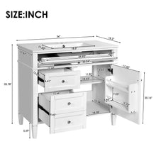 Load image into Gallery viewer, Bathroom Vanity With Top Sink, 2 Drawers And Tip Out Drawer