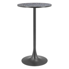 Load image into Gallery viewer, 24" Wood Rounded Bar Table - Black
