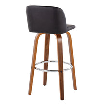 Load image into Gallery viewer, Toriano - Mid Century Modern Fixed Height, Barstool With Swivel With Round Footrest (Set of 2)