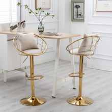 Load image into Gallery viewer, Unique Design Bar Chair, 360 Degree Rotation, Adjustable Height, Suitable For Dining Room And Bar