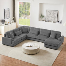 Load image into Gallery viewer, Oversized Sectional Sofa U - Shaped Sofa Couch Modern Sofa Upholstered In Soft With A Chaise Lounge For Living Room