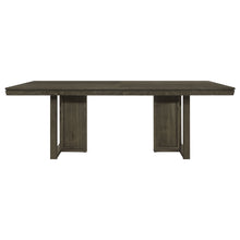 Load image into Gallery viewer, Glenmoor - Rectangular Dining Table With Geometric Double Pedestal Base - Dark Gray
