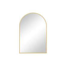 Load image into Gallery viewer, 30" Metal Arch Framed Accent Mirror - Gold