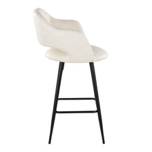 Load image into Gallery viewer, Margarite - Contemporary Fixed Height Counter Stool With Square Footrest (Set of 2)