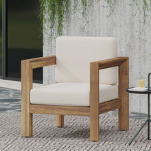 Load image into Gallery viewer, Outdoor Club Chair With Cushion And A Shape Legs - Beige
