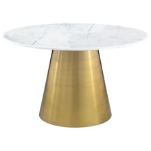 Load image into Gallery viewer, Earline - Round Dining Table - White Marble