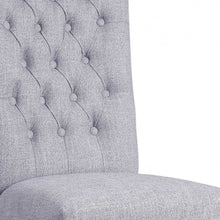 Load image into Gallery viewer, Tufted Fabric Dining Side Chairs (Set of 2) - Gray