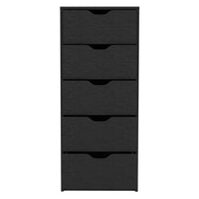 Load image into Gallery viewer, 18" Five Drawer Standard Chest - Black