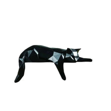 Load image into Gallery viewer, Cat Hand Painted Figurine - Black