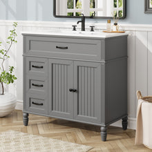 Load image into Gallery viewer, Bathroom Vanity With Sink, Freestanding Cabinet & Drawers