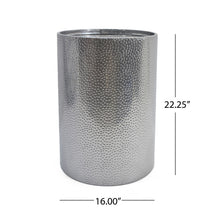 Load image into Gallery viewer, Modern Round Accent Table With Hammered Surface