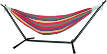 Load image into Gallery viewer, Stripe Double Classic Two Person Hammock With Stand - Tropical