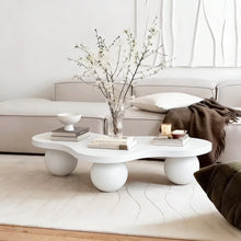Load image into Gallery viewer, Cloud Shaped Coffee Table With 3 Ball Legs For Living Room