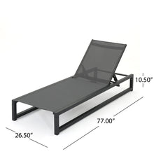 Load image into Gallery viewer, Chaise Lounge With 5 Reclining Positions, Outdoor Patio Lounge Chairs