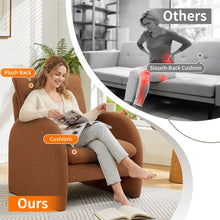 Load image into Gallery viewer, Modern Sherpa Upholstered Accent Chair, Comfortable Living Room Armchair, Lounge Chair For Bedroom, And Office
