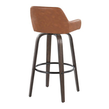 Load image into Gallery viewer, Daniella - Contemporary Fixed Height, Barstool With Swivel With Round Footrest (Set of 2)