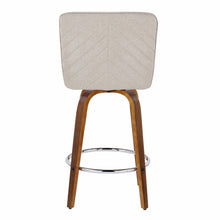 Load image into Gallery viewer, Henry - Contemporary Fixed Height Counter Stool With Swivel With Round Footrest (Set of 2)