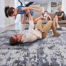 Load image into Gallery viewer, Payas - 8' X 10' Abstract Area Rug - Gray / Denim
