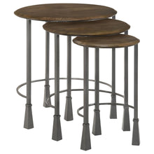 Load image into Gallery viewer, 3 Piece Nesting Table Set - Brown