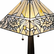 Load image into Gallery viewer, 22" Metal Two Light Candlestick Vintage Look Table Lamp With White Shade - Dark Brown