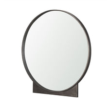 Load image into Gallery viewer, 38" Metal Round And Rectangle Framed Accent Mirror - Gunmetal