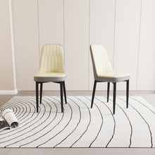 Load image into Gallery viewer, Modern Dining Chair With Cushions And Metal Legs