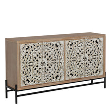 Load image into Gallery viewer, Carved 4 Door Cabinet, Storage Sideboard For Living Room - Multi