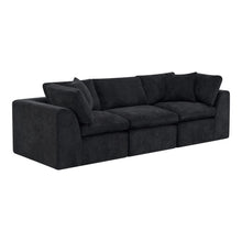 Load image into Gallery viewer, Chenille Modular Sofa Chaise With Toss Pillows (725202) - Black