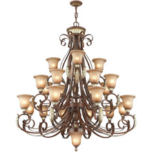Load image into Gallery viewer, 56" Multi Light Metal Dimmable Chandelier With Shades - Bronze