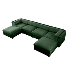 Load image into Gallery viewer, Contemporary Elegant Sofa With Storage And Ottoman