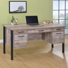 Load image into Gallery viewer, Azura - 4 Drawer Office Desk - Oak