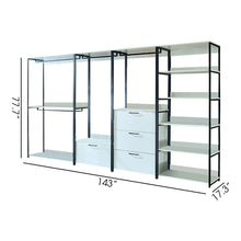 Load image into Gallery viewer, Fiona - Freestanding, Walk-In Closet System - White - Wood