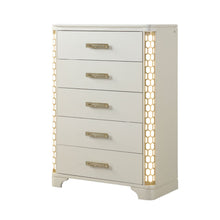 Load image into Gallery viewer, Jasmine - 5 Drawer Chest With Side LED Lightning - Beige