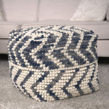 Load image into Gallery viewer, Alina - Wool And Cotton Pouf - Natural