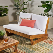 Load image into Gallery viewer, Outdoor Loveseat With Cushions - Teak