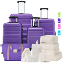 Load image into Gallery viewer, Hardshell Luggage Sets 4 Pieces + Bag Spinner Suitcase With Tsa Lock Lightweight - 16" / 20" / 24" / 28" Luggages