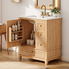 Load image into Gallery viewer, Freestanding Bathroom Vanity With Sink, Soft Close Doors & Drawers, Ample Storage - Wood