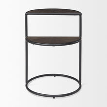 Load image into Gallery viewer, Solid Wood Metal Tray Table (605378) - Espresso / Black